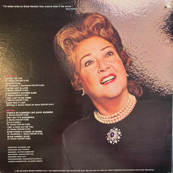 Ethel Merman - Merman Sings Merman