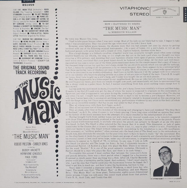 Meredith Willson - The Music Man - Original Soundtrack